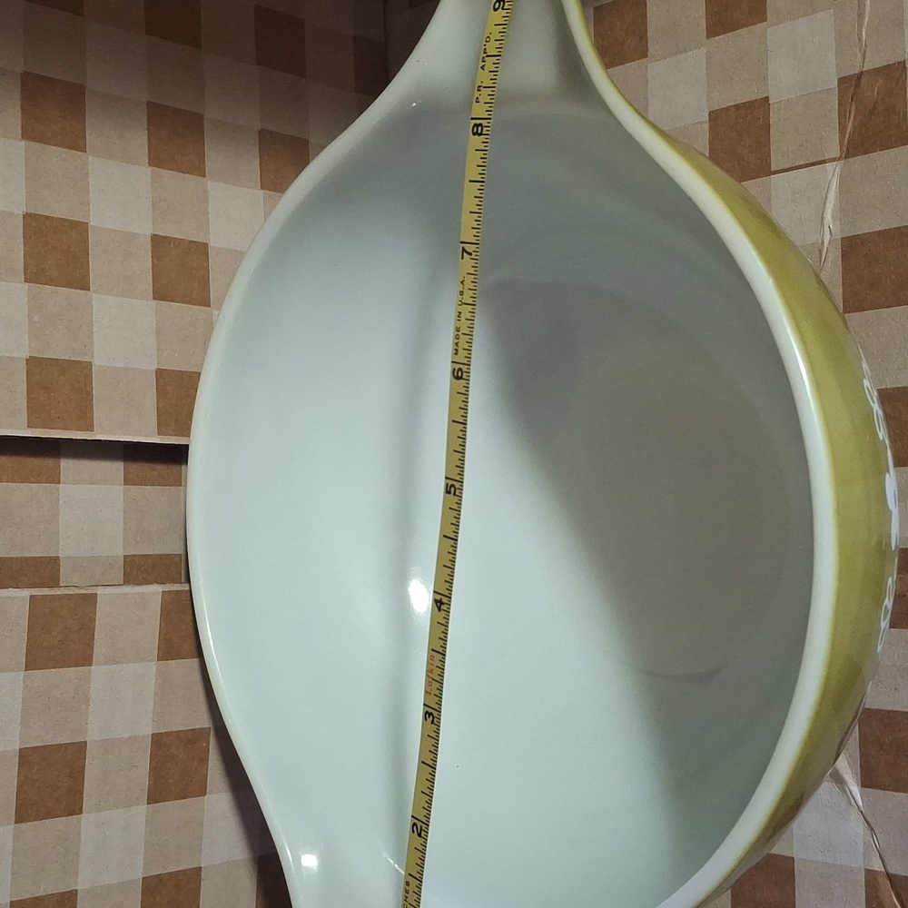 Vintage Green Pyrex Floral Mixing Bowl 2Q - Picture 4 of 4